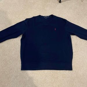 Polo Ralph Lauren Navy Estate Rib Crewneck Large